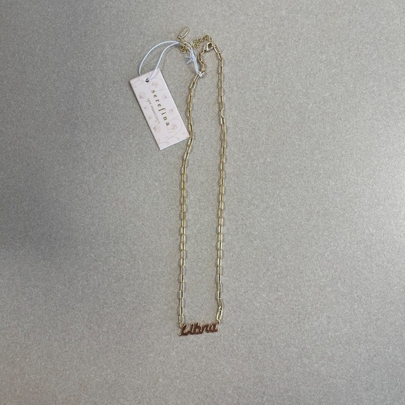 Serafina Gold Plated Libra Necklace - NWT - Picture 2 of 5